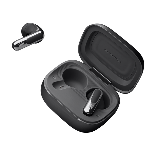 JBL Live Flex 3 - Black - True wireless noise-cancelling open-stick earbuds - Detailshot 7